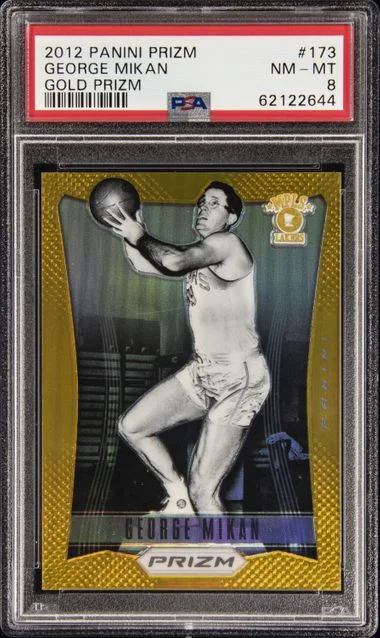2012-13 Panini Prizm George Mikan Gold Prizm #173 card image