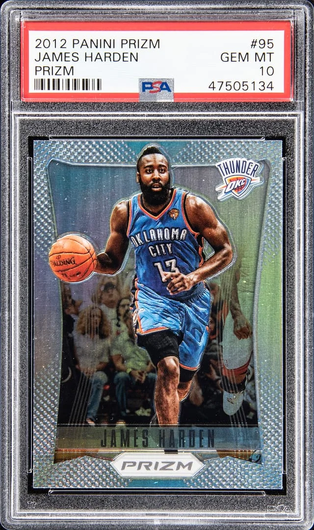 2012-13 Panini Prizm James Harden Prizm #95 card image
