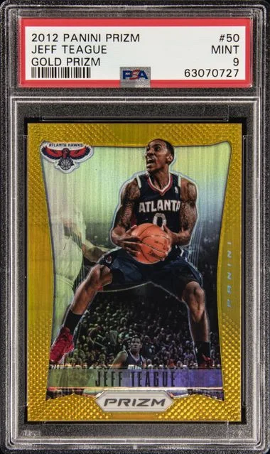 2012-13 Panini Prizm Jeff Teague Gold Prizm #50 card image