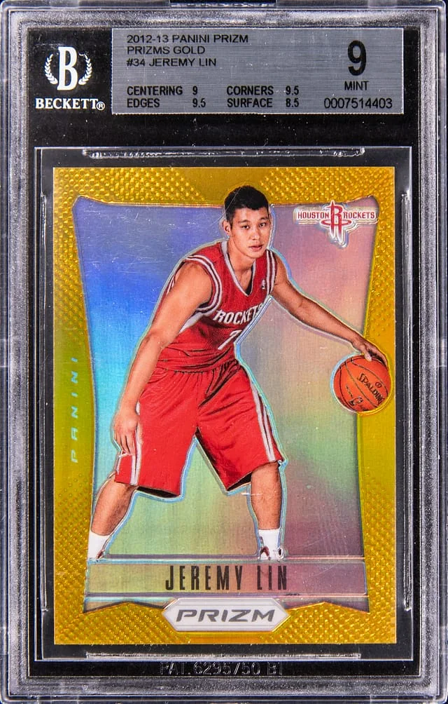 2012-13 Panini Prizm Jeremy Lin Gold Prizm #34 card image