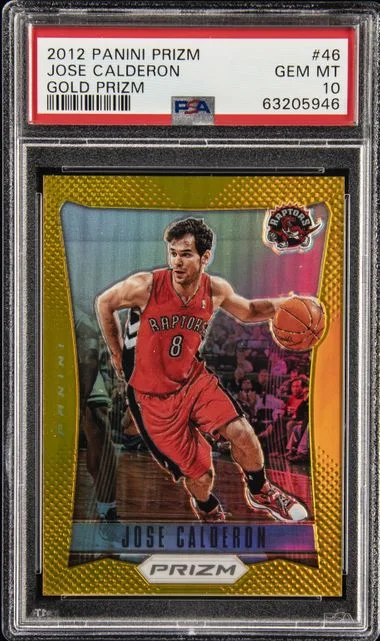 2012-13 Panini Prizm Jose Calderon Gold Prizm #46 card image
