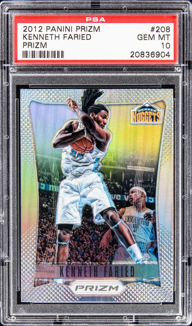 2012-13 Panini Prizm Kenneth Faried Gold Prizm #208 card image