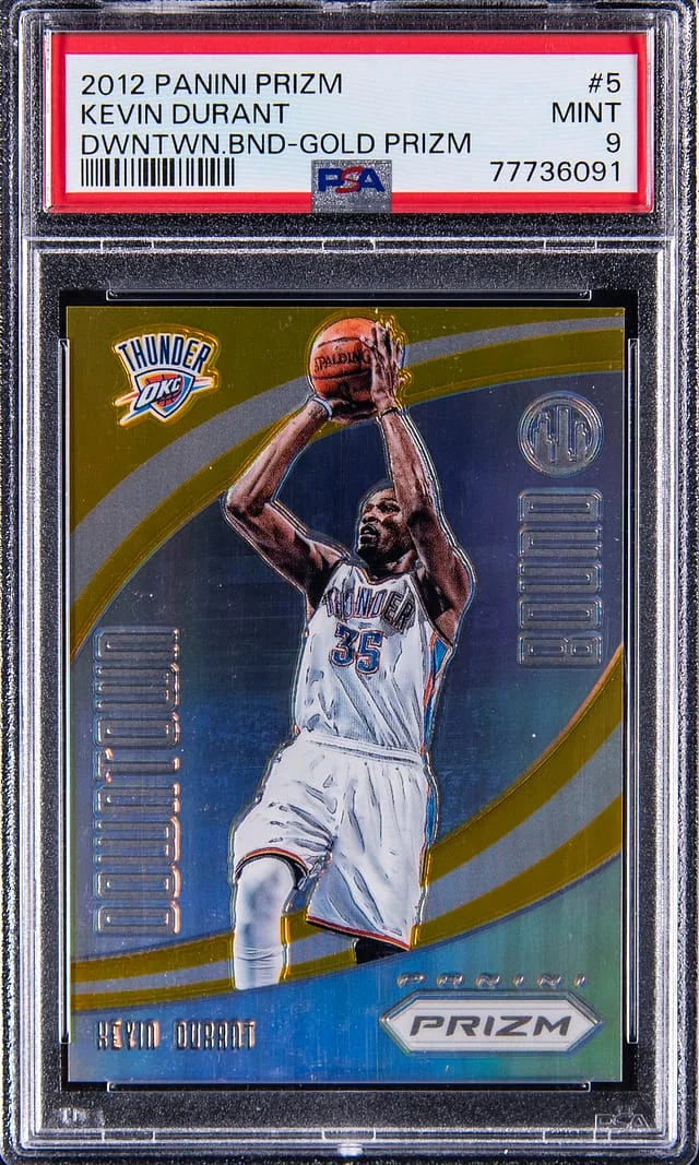 2012-13 Panini Prizm Kevin Durant Downtown Bound Gold Prizm #5 card image