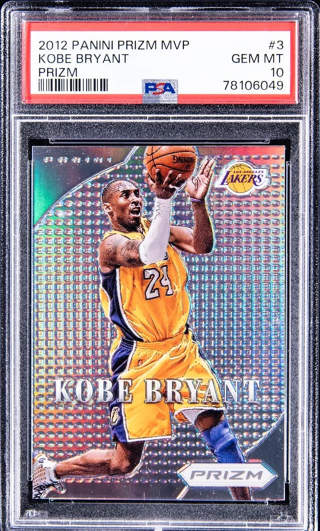 2012-13 Panini Prizm Kobe Bryant Most Valuable Players Silver Prizm #3 card image