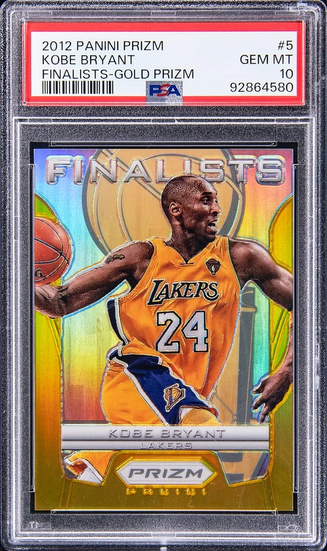 2012-13 Panini Prizm Kobe Bryant Finalists Gold Prizm #5 card image