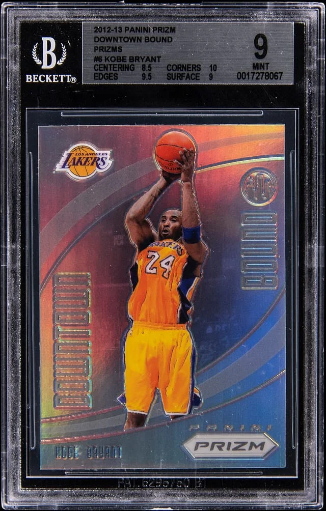 2012-13 Panini Prizm Kobe Bryant Downtown Bound Green Prizm #6 card image