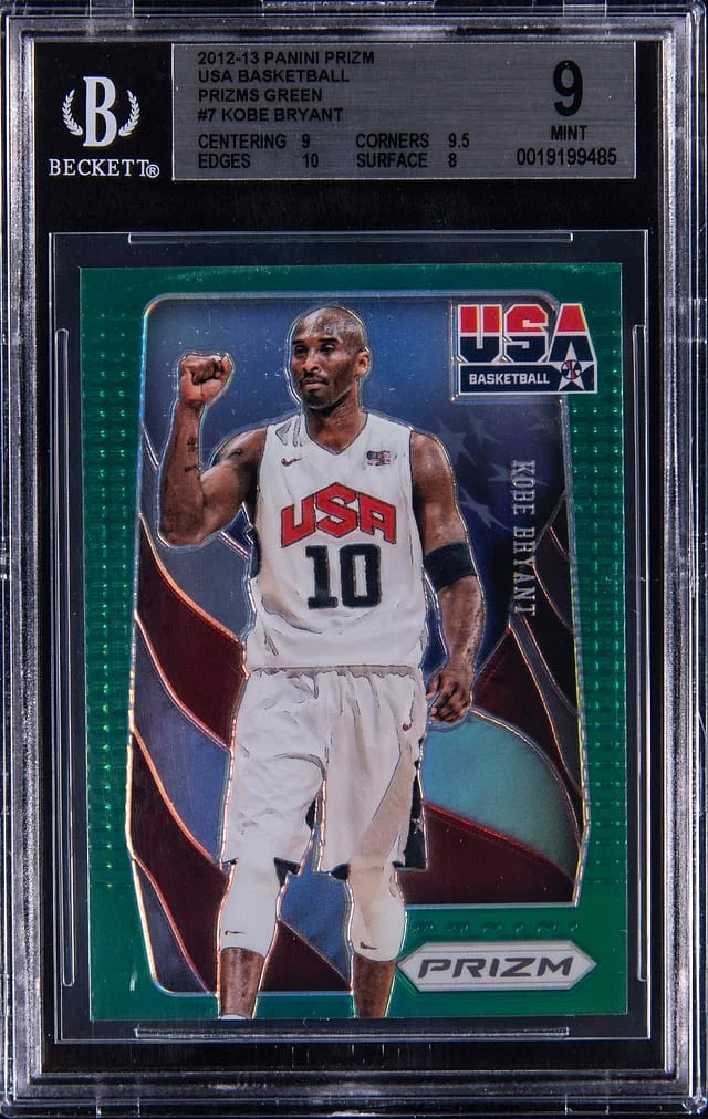 2012-13 Panini Prizm Kobe Bryant USA Basketball Green Prizm #7 card image