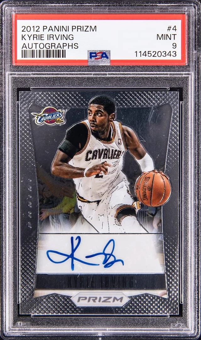 2012-13 Panini Prizm Kyrie Irving Autograph #4 card image