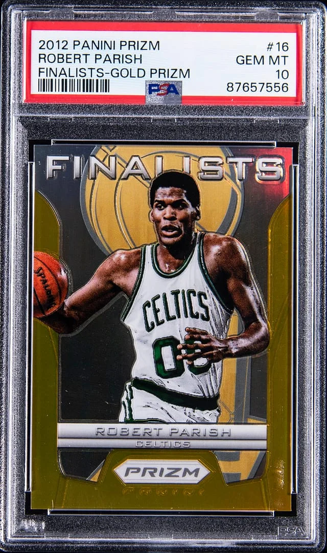 2012-13 Panini Prizm Robert Parish Finalists Gold Prizm #16 card image