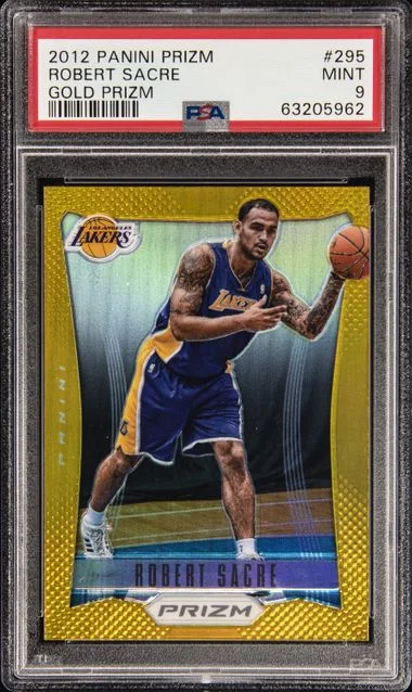 2012-13 Panini Prizm Robert Sacre Gold Prizm #295 card image