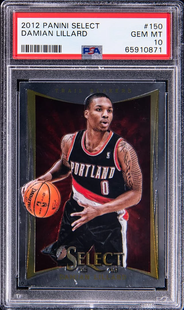 2012-13 Panini Select Damian Lillard Autograph #150 card image