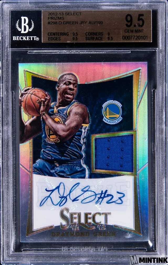2012-13 Panini Select Draymond Patch Autograph Silver Prizm #298 card image