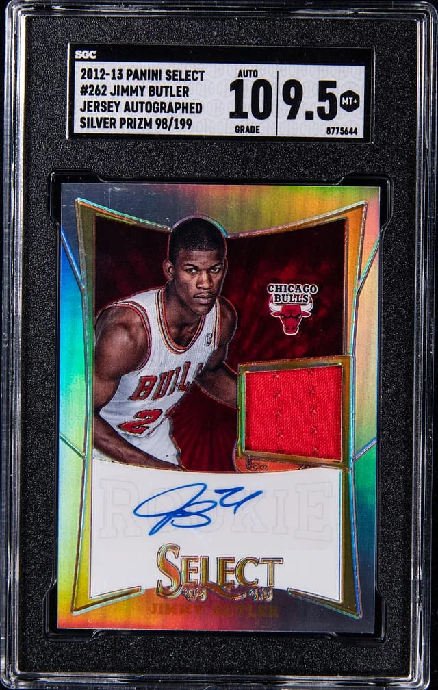 2012-13 Panini Select Jimmy Butler Jersey Autograph Silver #262 card image