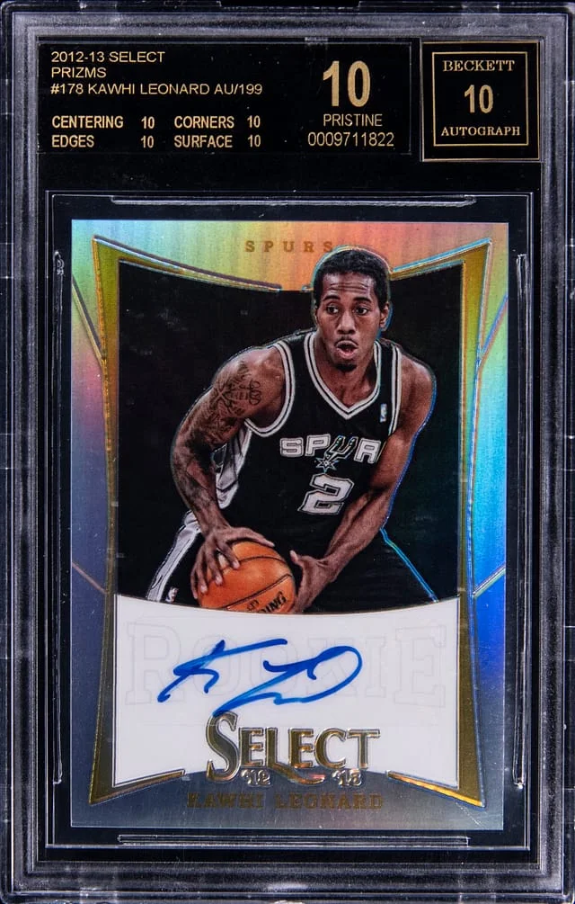 2012-13 Panini Select Kawhi Leonard Autographs Silver Prizm #178 card image