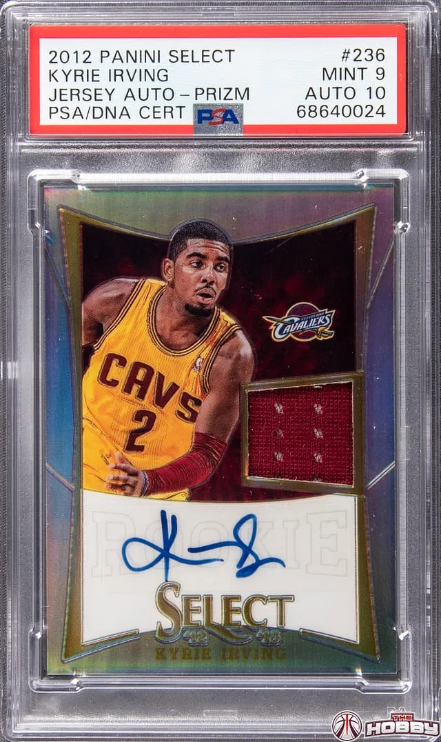 2012-13 Panini Select Kyrie Irving Jersey Autograph Prizm #236 card image