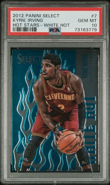 2012-13 Panini Select Kyrie Irving Hot Stars White Hot #7 card image