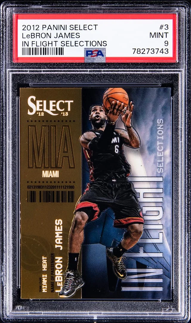 2012-13 Panini Select LeBron James In Flight Selections #3 card image