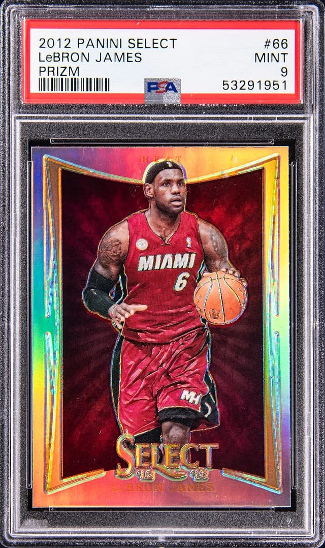 2012-13 Panini Select LeBron James Prizm #66 card image