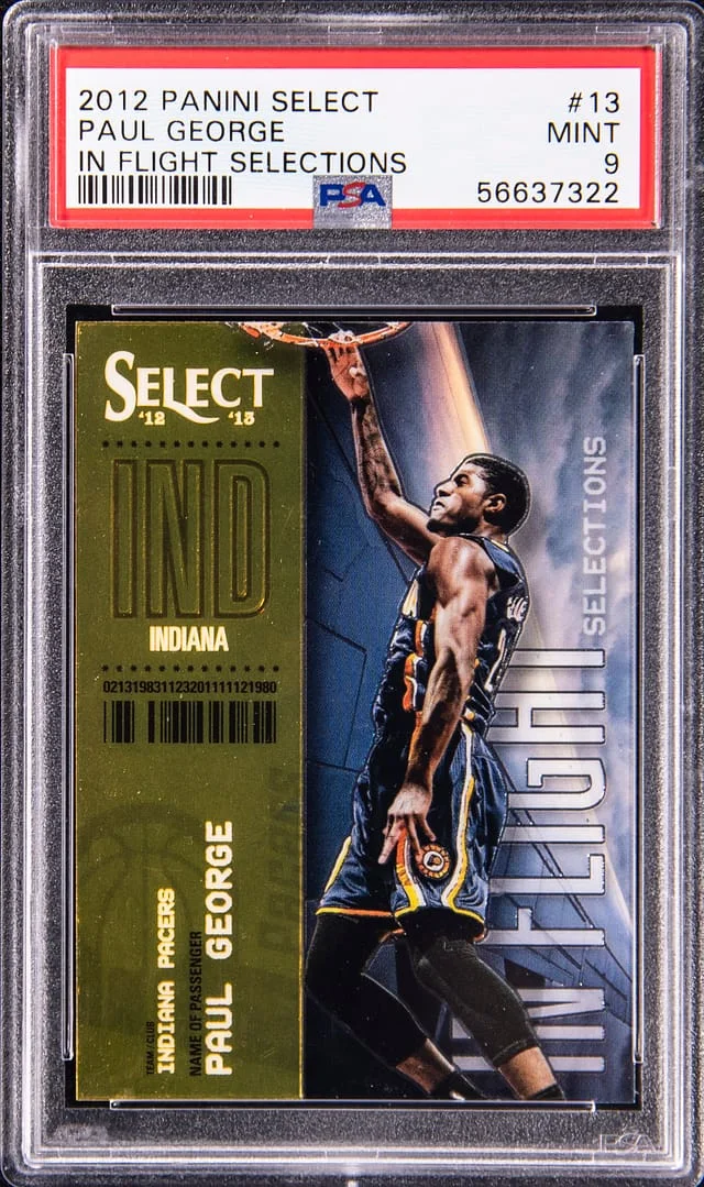 2012-13 Panini Select Paul George In Flight Selections #13 card image