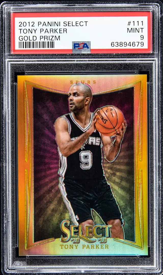 2012-13 Panini Select Tony Parker Gold Prizm #111 card image