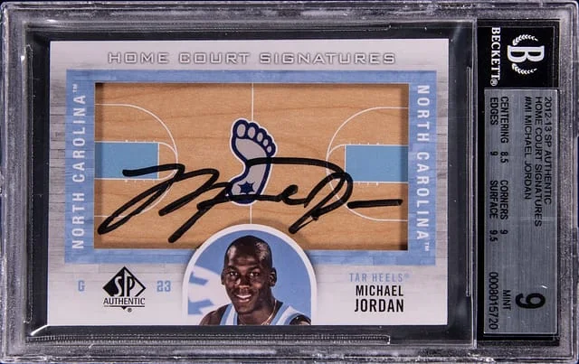 2012-13 SP Authentic Michael Jordan Home Court Signatures #HC-MI card image