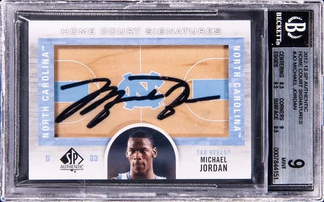 2012-13 SP Authentic Michael Jordan Home Court Signatures #JO card image