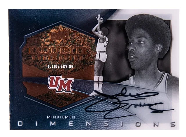 2012-13 Upper Deck Exquisite Collection Julius Erving Dimensions #D-JE card image