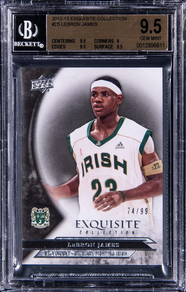 2012-13 Upper Deck Exquisite Collection LeBron James #25 card image