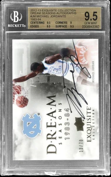 2012-13 Upper Deck Exquisite Collection Michael Jordan Dream Seasons Autographs #DS-JM card image