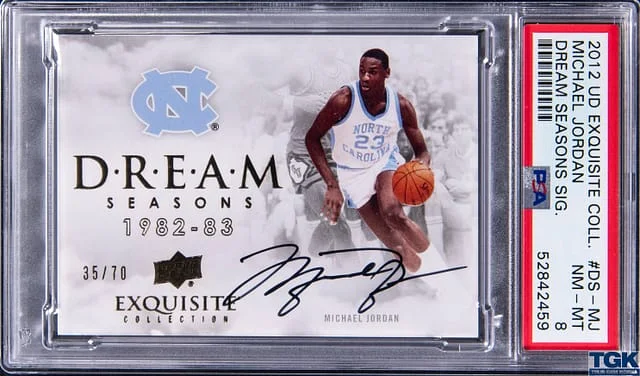 2012-13 Upper Deck Exquisite Collection Michael Jordan Dream Seasons Signatures #DS-MJ card image
