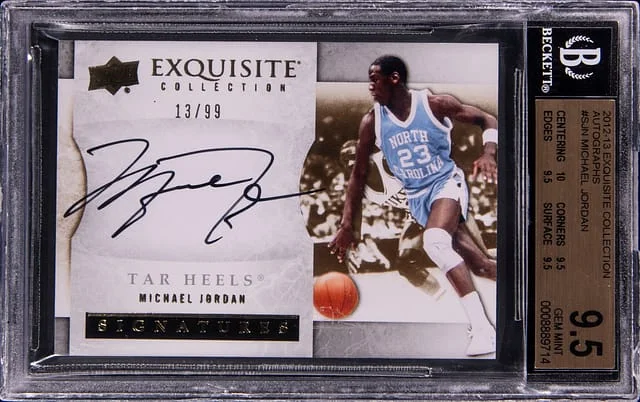 2012-13 Upper Deck Exquisite Collection Michael Jordan Autograph #S-JN card image