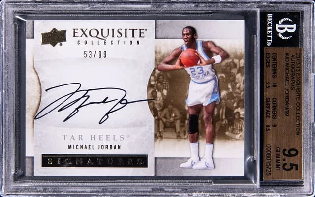 2012-13 Upper Deck Exquisite Collection Michael Jordan Autograph #S-JO card image