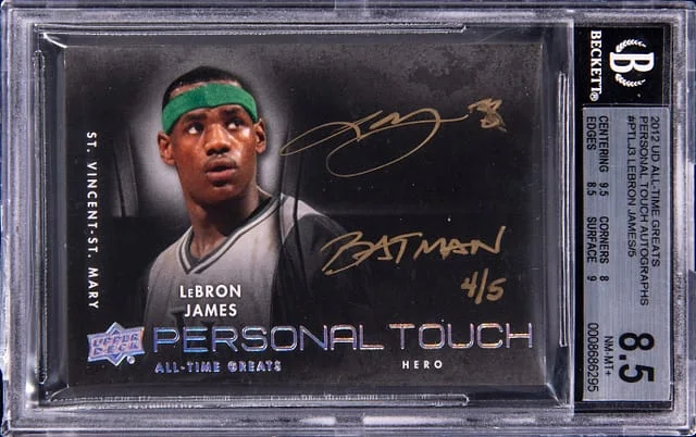 2012-13 Upper Deck LeBron James All-Time Greats Personal Touch Autographs #PT-LJ3 card image
