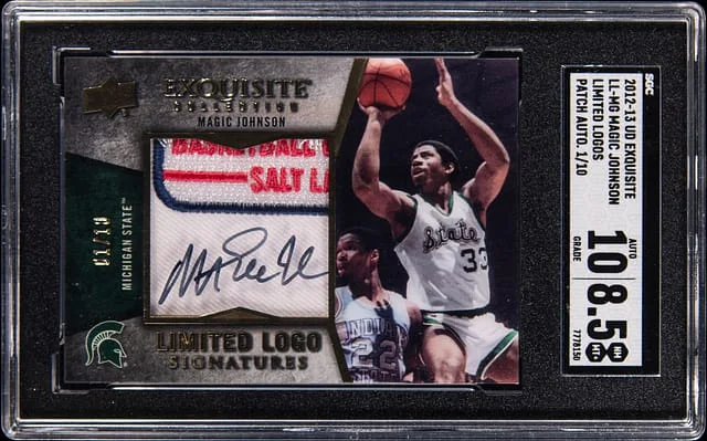2012-13 Upper Deck Magic Johnson Exquisite Limited Logos #LL-MG card image