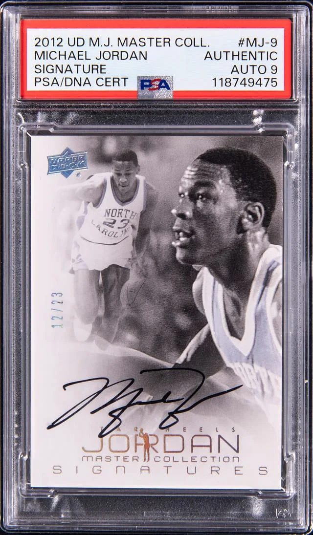 2012-13 Upper Deck Michael Jordan Master Collection Signature #MJ-9 card image