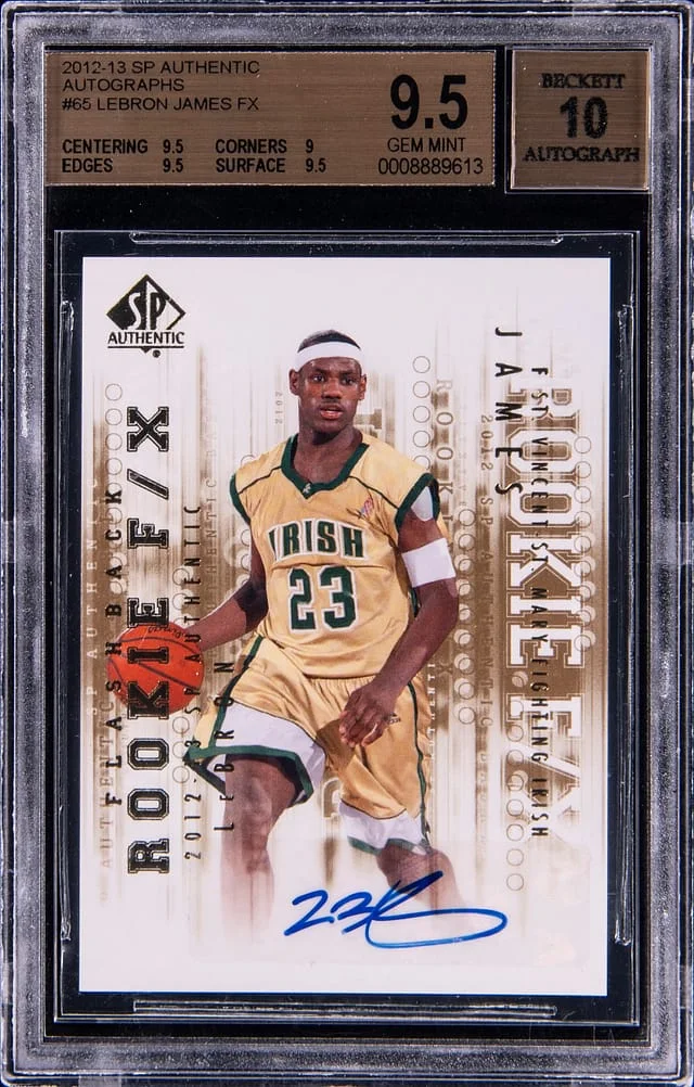 2012-13 Upper Deck SP Authentic LeBron James Autographs FX #65 card image