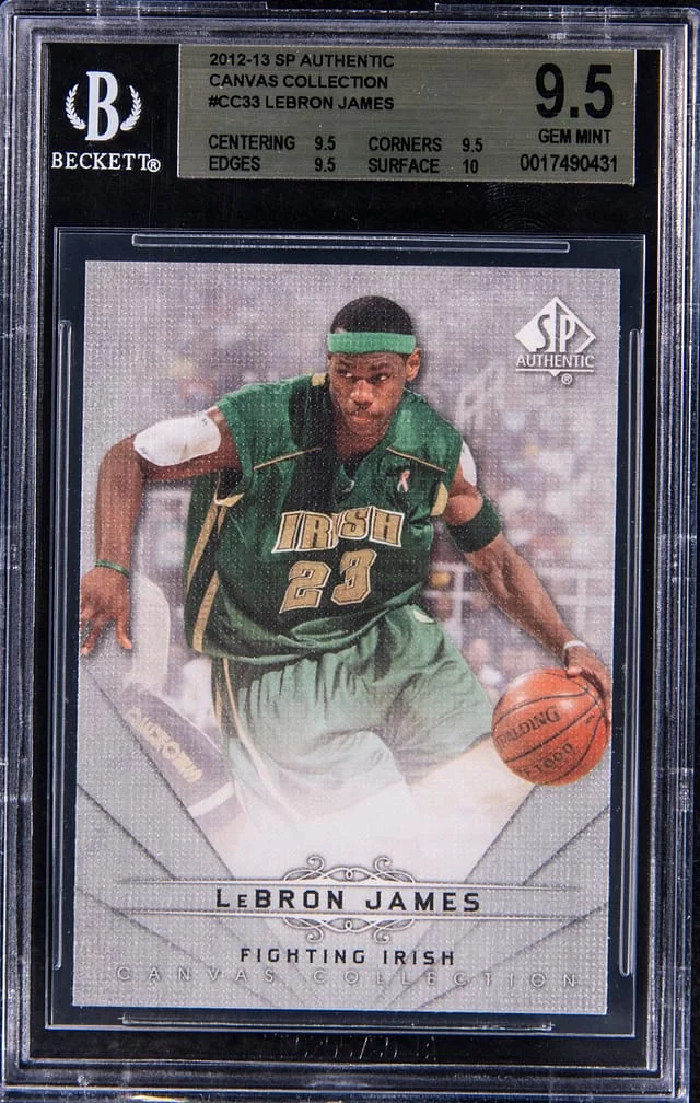 2012-13 Upper Deck SP Authentic LeBron James Canvas Collection #CC-33 card image