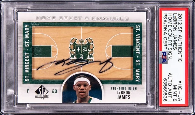 2012-13 Upper Deck SP Authentic LeBron James Home Court Signatures #HC-JA card image