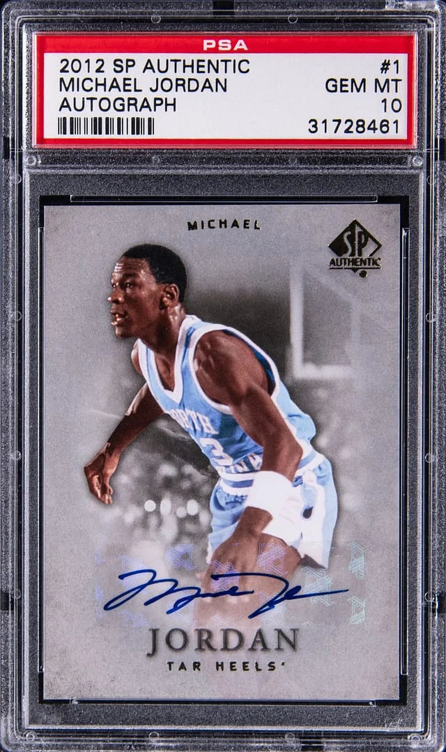 2012-13 Upper Deck SP Authentic Michael Jordan Autograph #1 card image