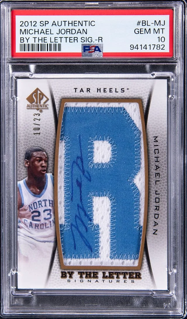 2012-13 Upper Deck SP Authentic Michael Jordan By The Letter Signatures #BL-MJ card image