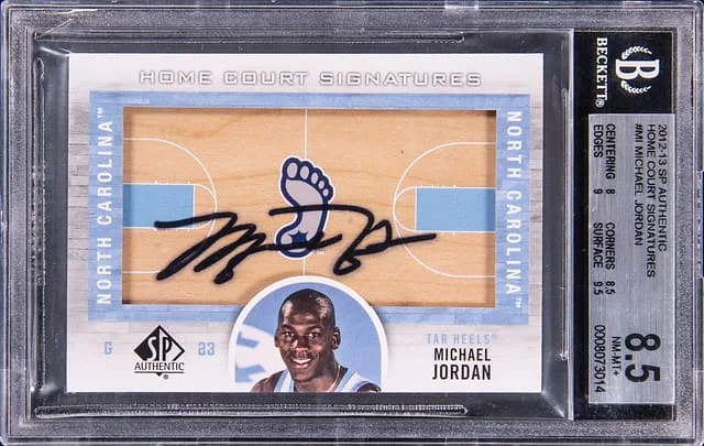 2012-13 Upper Deck SP Authentic Michael Jordan Home Court Signatures #HC-MI card image