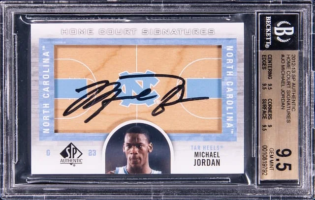 2012-13 Upper Deck SP Authentic Michael Jordan Home Court Signatures #JO card image
