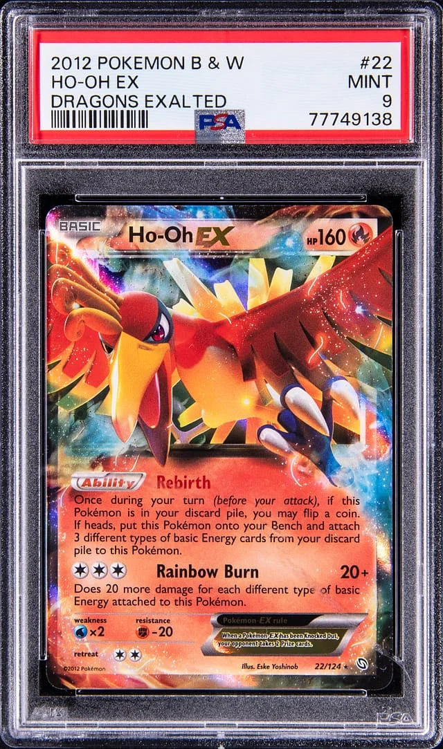 2012 Black & White Ho-Oh Ex Dragons Exalted #22 card image