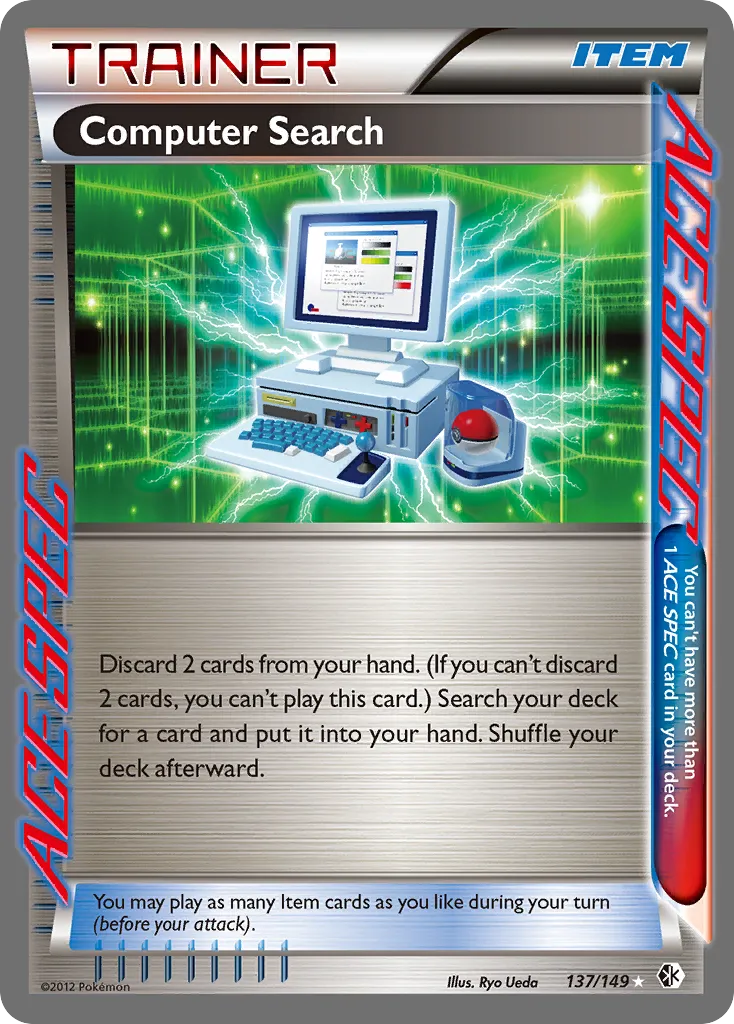 2012 Boundaries Crossed Computer Search Rare ACE #137/149 Rare ACE card image