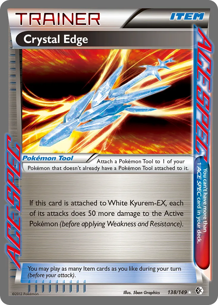2012 Boundaries Crossed Crystal Edge #138/149 Rare ACE card image