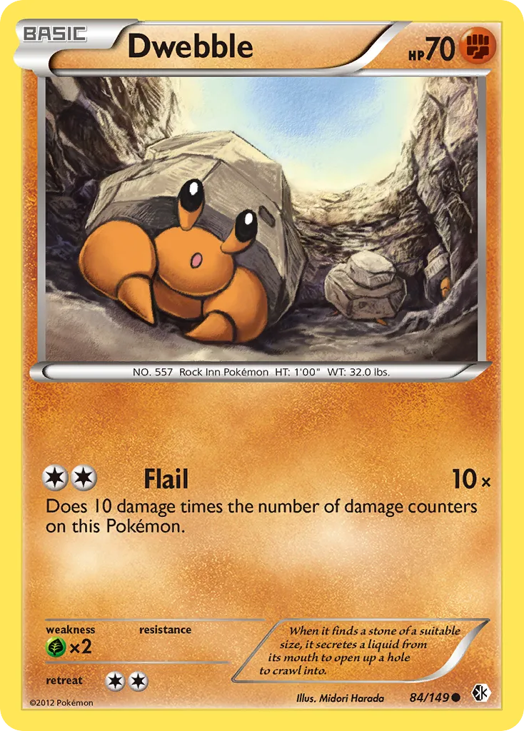 2012 Boundaries Crossed Dwebble Common #084/149 Common card image