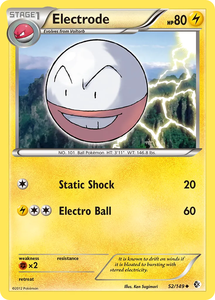 2012 Boundaries Crossed Electrode Uncommon #052/149 Uncommon card image