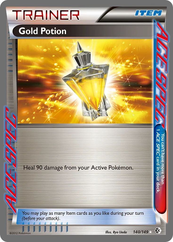 2012 Boundaries Crossed Gold Potion #140/149 Rare ACE card image