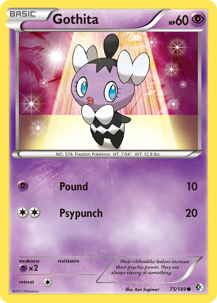 2012 Boundaries Crossed Gothita Common #075/149 Common card image