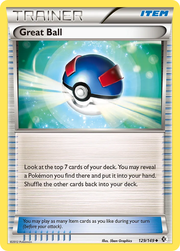 2012 Boundaries Crossed Great Ball Uncommon #129/149 Uncommon card image
